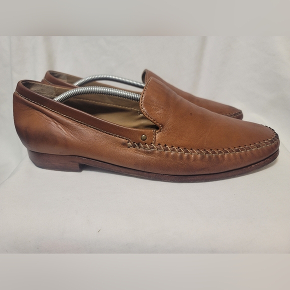 Trask Mens Seth Venitian Loafer Slip On Leather Brown Size 12 - Picture 5 of 10